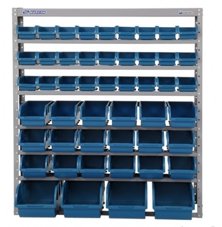 estante-porta-componentes-com-caixas-azuis